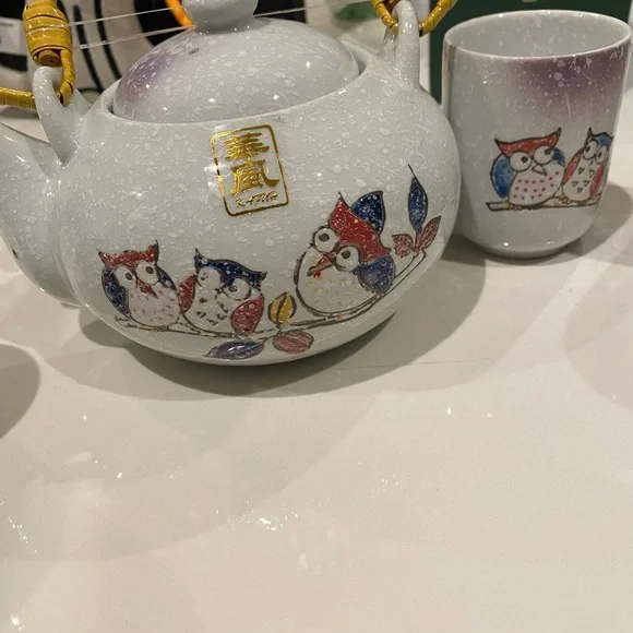 Owl tea set - Picture 2 of 5